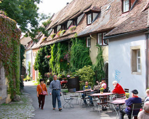 Romantische Gassen in Rothenburg ob der Tauber